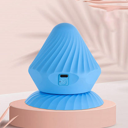 Vibrating Massage Ball, Electric Muscle Massager, Rechargeable Home Gym Workout Device with Suction Cup for Waist Back Legs