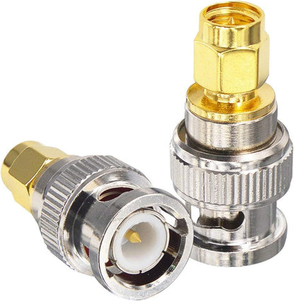 YILIANDUO 4 Pieces BNC RF Adapter Kit SMA Male/Female to BNC Male/Female Adapter for SDR Ham Radio Handheld Bidirectional Electronic CCTV Cameras Scanner