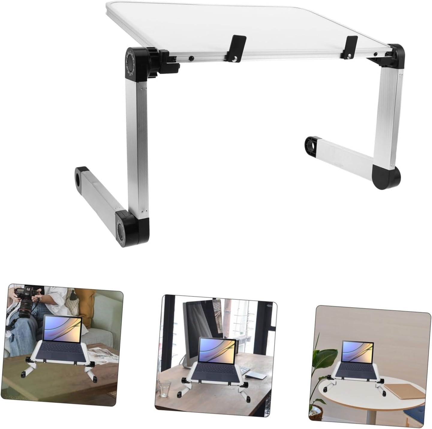 COMNESTBI Adjustable Laptop Stand for Desk Ergonomic Riser Heat Dissipation Space-Saving Design for Laptops and Tablets for Use Enhanced Workspace Organization