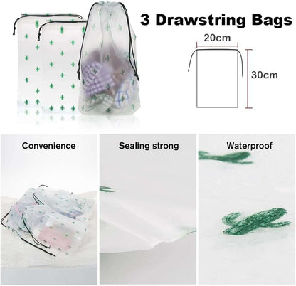 SAFAR BAGS 10 PCS Packing cubes, Travel Storage bags, Set, Luggage Suitcase Organizer,with Shoe Bag,Compression Cosmetics Bag, Travel Accessories Bags Made with Wearable Waterproof Fabric (Grey)