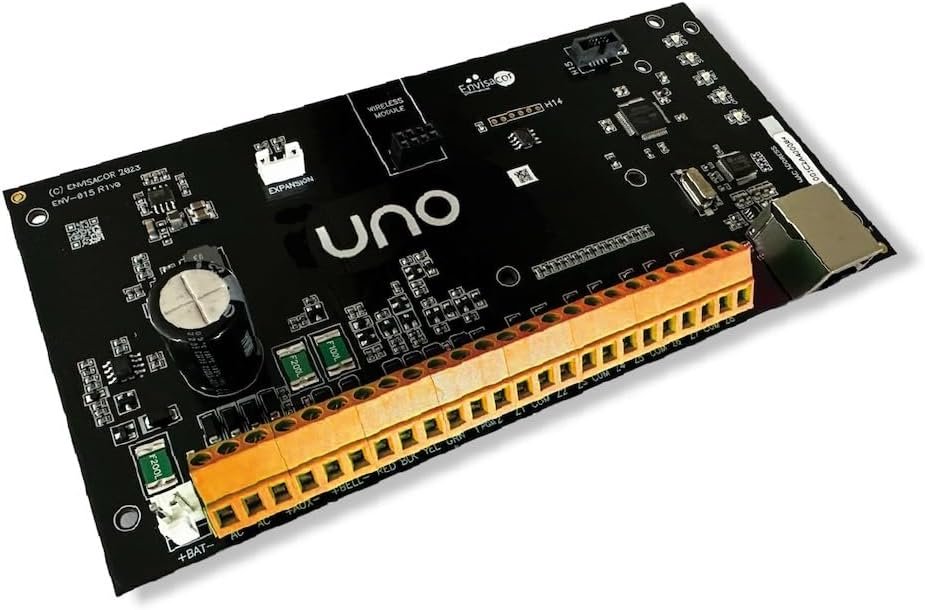 EyezOn UNO IP Hybrid Professional Grade Alarm Panel. Supports 128 Zones/Users/FOBs. Home Automation Interface. LTE and RF Options.
