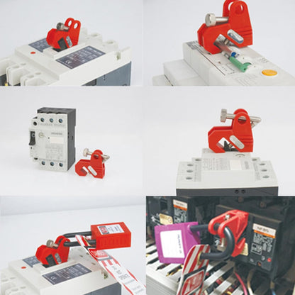Circuit Breaker Lockout, Electric Air On-Off Lock, Home Distribution Box Lockout Isolation Device, Safety Locking Tool for Factory, Industrial Equipment Protection
