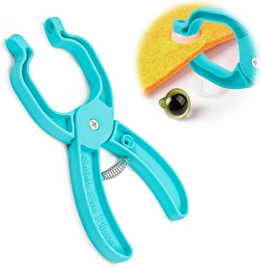Safety Eye Tool Auxiliary Tool for Attaching,Safety Eyes for Crocheting, Eyes Snapper Crochet Tools for Amigurumi Crochet & Stuffed 5-30mm Animal Eyes Making Supplies DIY Craft