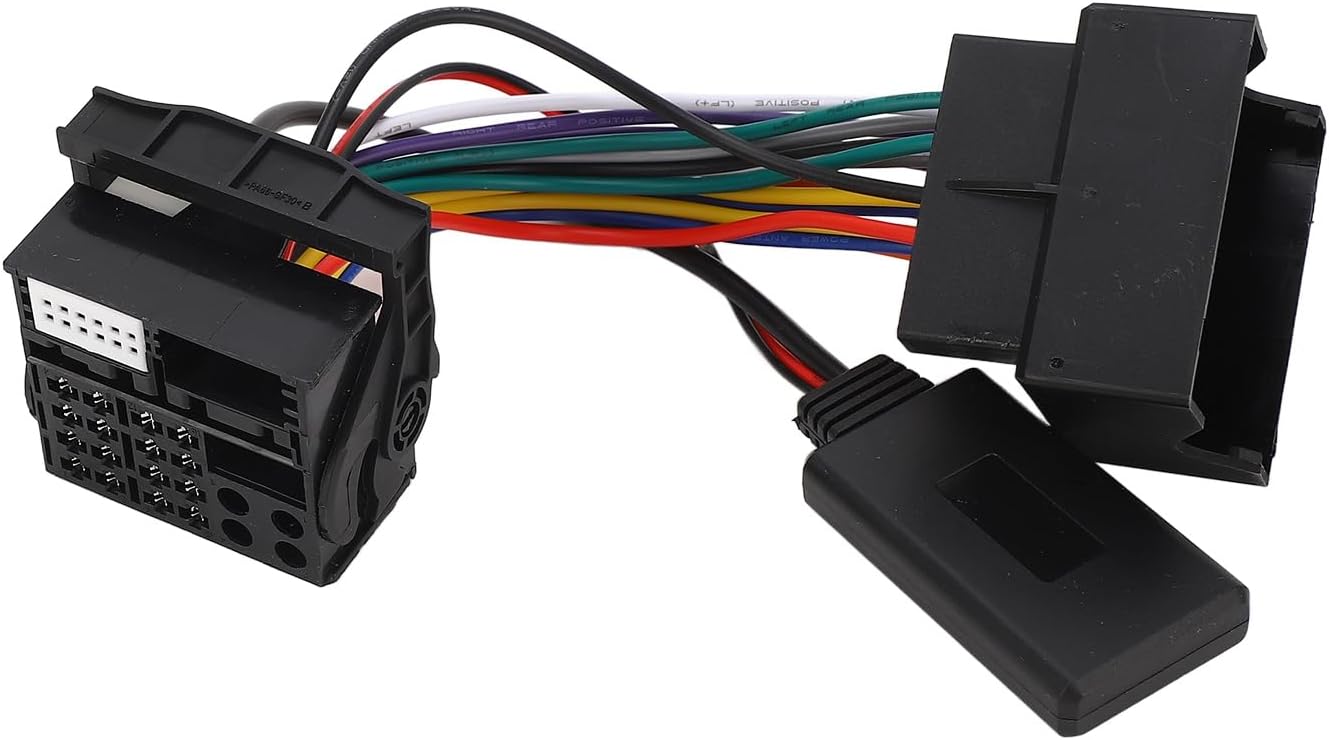 Leapiture 12 Pin Car Bluetooth Adapter Bluetooth 5.0 Radio Aux Cable Car Accessories Car Replacement Part for Mercedes W169 W245 W203 W209 W164