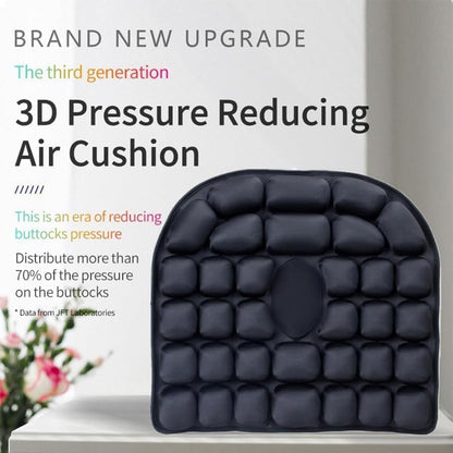 EUIOOVM Airplane Cushion for Long Flights Seat Cushion Sondur Dynamically Pressure and Curve Airplane with Customizable Firmness