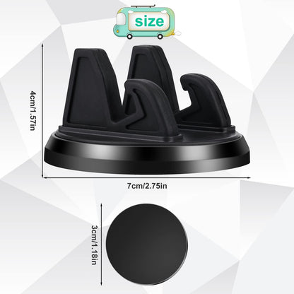KINBOM Universal Mobile Phone Holder, 360° Arbitrary Rotation Car Phone Holder Dashboard Silicone Non-Slip Dashboard Phone Holder for Car Dashboard (Black)