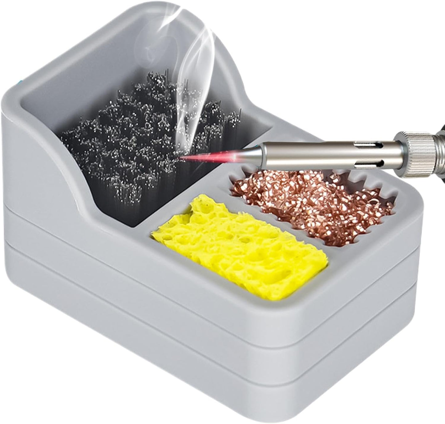 Soldering Iron Tip Cleaner l Soldering Tip Cleaning Tool l Soldering Iron Cleaner Kit l Soldering Tip Cleaning Sponge l Soldering Tip Maintenance Tool Essential Soldering Accessory For Soldering Iron