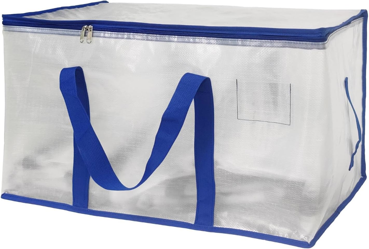 Large Moving Bags, Zippered Waterproof Totes, 27.17 x 14.96 x 15.75 Inches Heavy-Duty Storage Clothes, Transparent Packing Pouches for Easy Organization, Transparent Packing Pouch