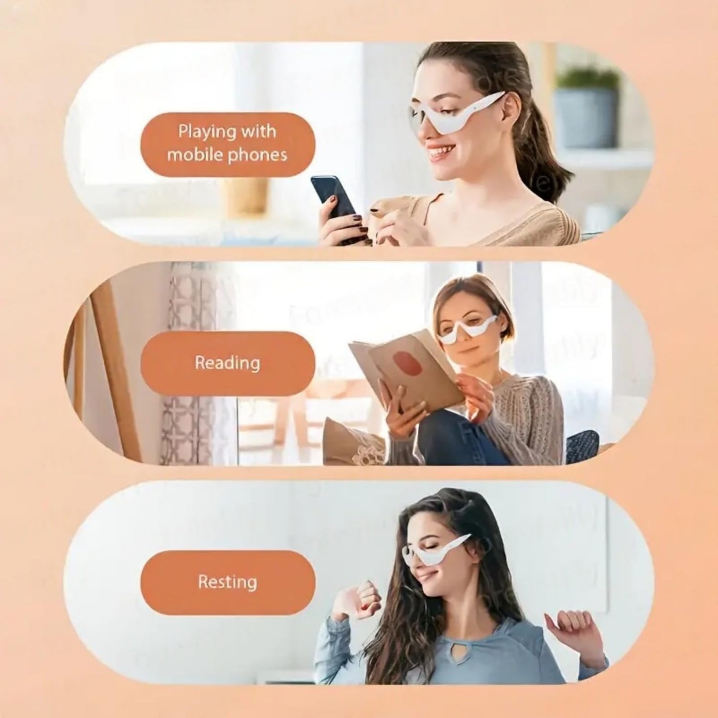 Renewa Eyelift Device, Renewa Eye Lift, Botanique Paris Under Eye Device, Under Eye Red Light Glasses for Reduce Dark Circles,Relieve Eye Fatigue,Reduce Fine Line (1pcs)