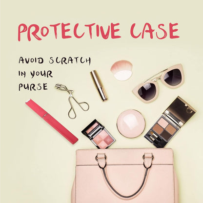 3 Pack Crystal Glass Fingernail File with Case for Natural Nail Professional Czech Glass File Double-Sided Etched Gentle Nail Care Stocking Stuffers for Women or Adults, Unique Gifts