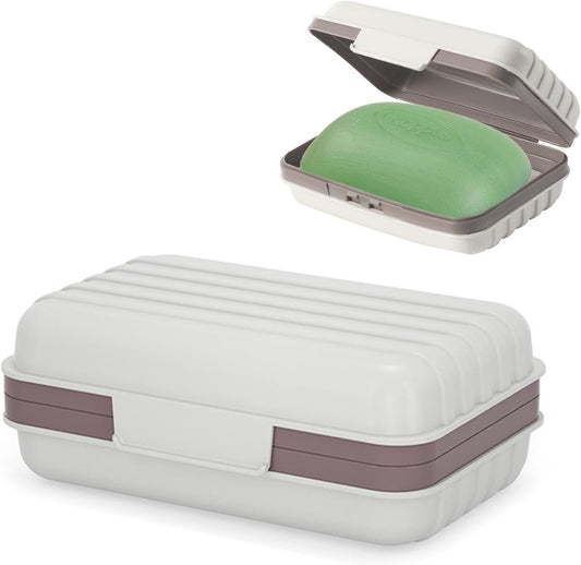 Leakproof Travel Soap Dish with Lid,Travel Soap Containers,Portable Travel Soap Case, Draining Soap Bar Holder for Traveling Camping Outdoor Gym Bathroom Home Tools