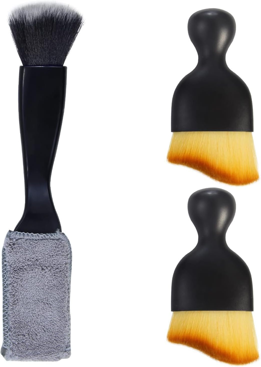 3 PCS Car Interior Dust Brush,Car Detailing Brush,Car Dash Cleaning Soft Brush,Universal Car Interior Crevice Brush for Cleaning Panels,Air Vent,Leather,Computer