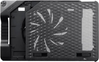 Cooler Master ErgoStand III - Ergonomic Laptop Cooling Stand, 6 Adjustable Height Settings, 230mm Ultra Silent Fan with Speed Control, Metallic Mesh Plate - Supports Laptops & Tablets Up to 17"