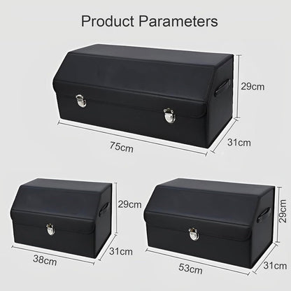 Car Trunk Organizer for Mini Countryman ALL4 F54 F55 F56 F57 F60,Large Capacity Multi Compartment Car Trunk Storage Box,Collapsible Car Storage Organizer,S-B