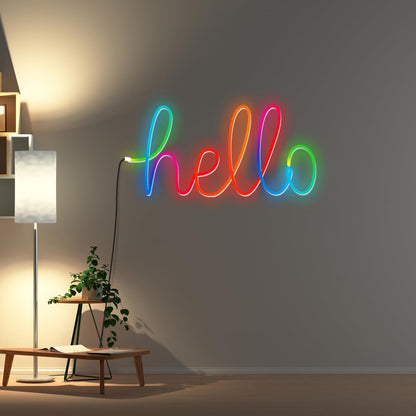 Monster Smart Neon LED Light Strip, 16.4 Ft RGB+IC Wi-Fi LED Rope Light, Water Resistant for Outdoor & Indoor, Compatible with Alexa Google Home & Siri, App & Voice Control, Sound Reactive, Flexible