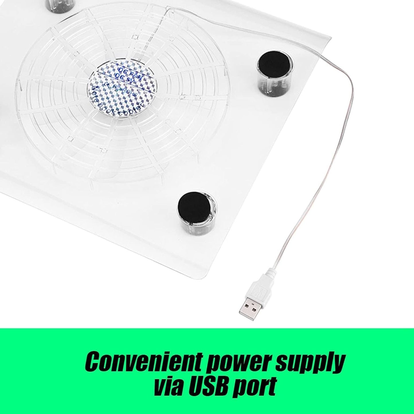 Laptop Cooling Pad, Laptop Cooling Stand Ultra Quiet USB Laptop Cooling Tray Computer Cooling Pad Gaming Laptop Fan Cooling Pad with LED RGB Lights