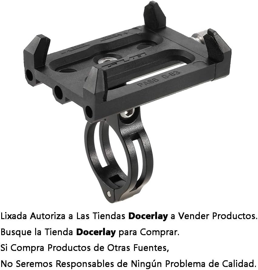 Lixada Bike Phone Holder Anti-Slip Adjustable Bicycle Handlebar Holder Clip Stand for 3.5-6.2 Inch Smart Mobile Phone