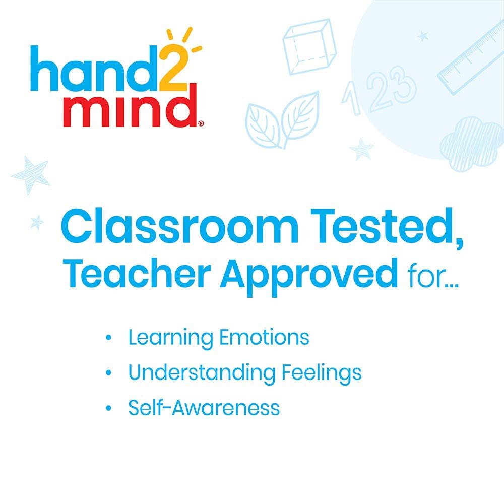 hand2mind See My Feelings Mirror, Social Emotional Learning Mirror, Sensory Toys for Toddler Learning, Anxiety Relief for Kids, Mindfulness for Kids, Kindergarten Homeschool Supplies (Pack of 1)