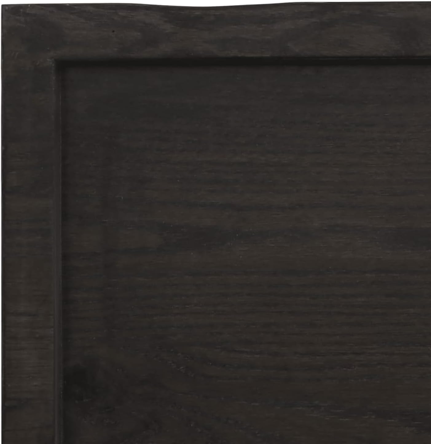 Solid Wood Tabletop, Dark Brown, 120 x 60 x (2-4) cm, Live Edge, Replacement for Kitchen Coffee Table, Dining Table, Desk Surface, Durable & Stylish Top