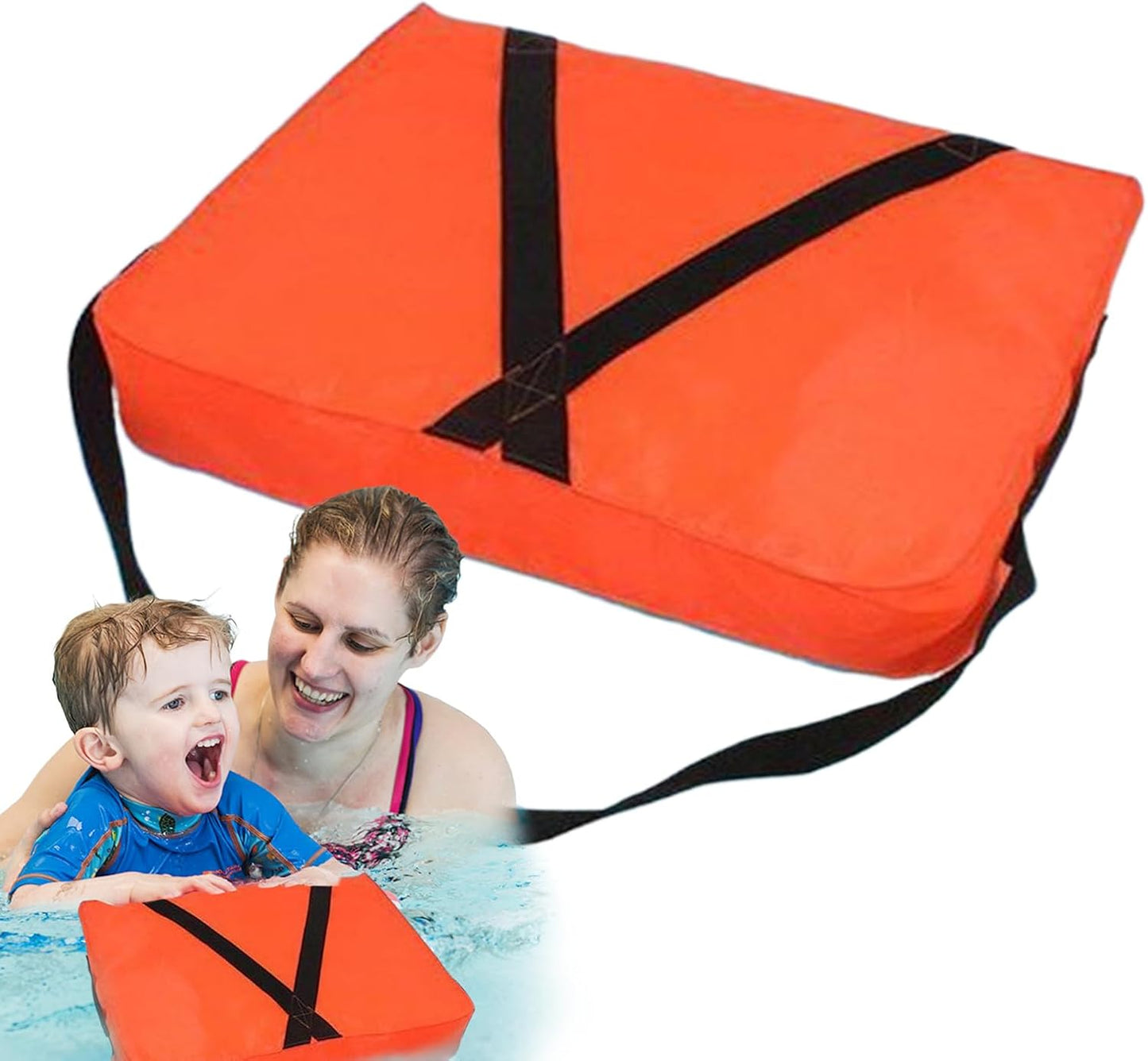 Iouyjiu Boat Flotation Cushion, Throw Flotation Device, Safety Rescue Tool, Durabled Strap Life Preserver Ideal for Kayaks, Canoes, Water Sports, 13.78 x 17.72 x 2.36 Inches