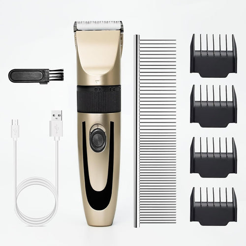 KIKETECH Dog Grooming Clippers Professional - Heavy Duty Dog Clippers with Pet Comb for Trimming Thick Heavy Coat, Low Noise Cordless Pet Shaver for Small & Large Dogs Cats, Pets