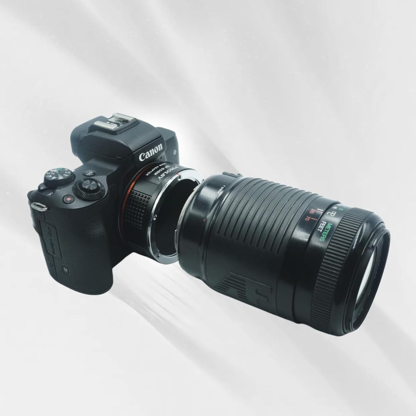 PHOLSY Manual Focus Adapter Compatible with Canon EOS EF EF-S Mount and Canon EF-M (EOS M) Mount Camera Body, EF to EF-M, EOS to EOS M