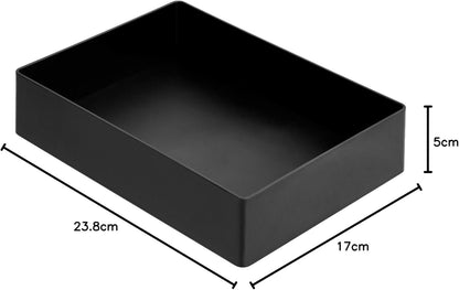 Amazon Basics Plastic Organizer - Accessory Tray, Black