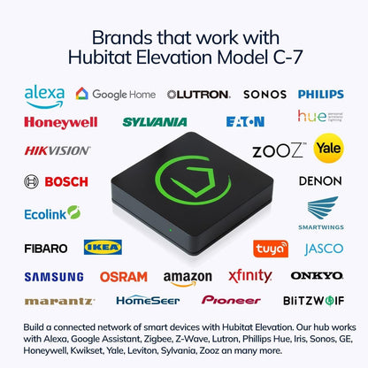Hubitat Elevation Home Automation Hub - Smart Devices Automated with Local Hub, Personal Data Privacy, More Reliable than Cloud Based Systems. Works with Alexa, Google Home, Lutron, Zigbee, Z-Wave