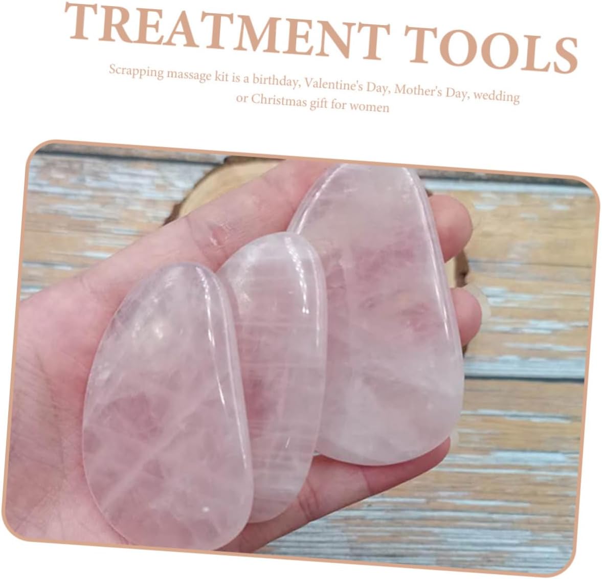 VALICLUD 2 Pezzi Raschietto di più liscio massaggiatore viso utensili attrezzo facciale terapia strumenti di massaggio gua sha per il viso rosa