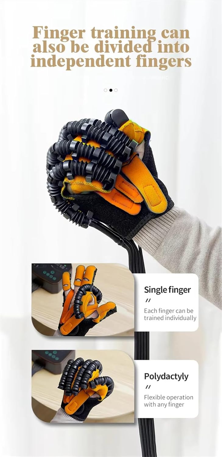 XGXHIN Guanti Robot di Riabilitazione, apparecchiature di Recupero della Funzione della Mano elettrica, per pazienti con Ictus ed emiplegia