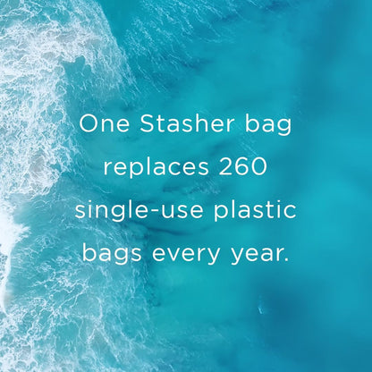 Stasher Premium Silicone Reusable Food Storage Bags, 6-Pack, Multi, Multi-Use Food Storage Bags, Lunch Bag, Travel Containers, BPA Free, Leak-free, Dishwasher-Safe, Eco-friendly