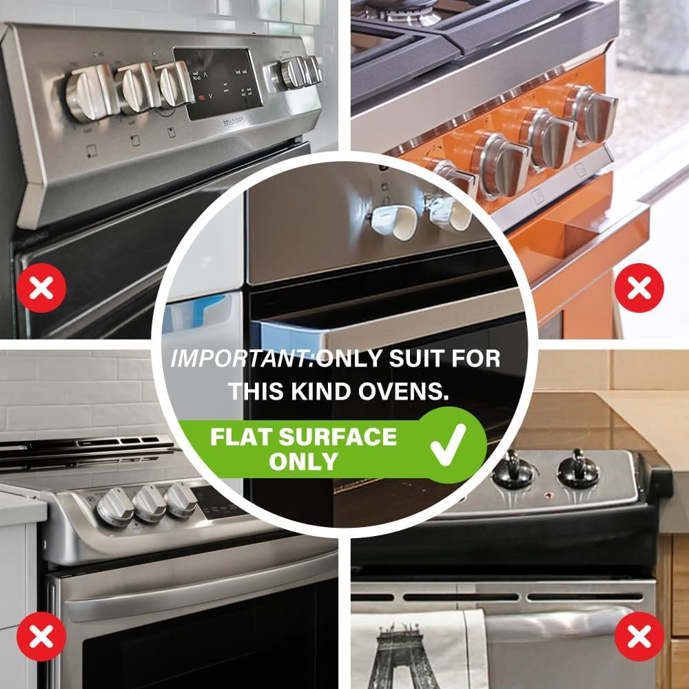 EUDEMON 1 Pack Updated Oven Front Lock,Childproof Oven Door Lock, Easy to Install & Use Durable and Heat-Resistant Material no Tools Need or Drill (Black)