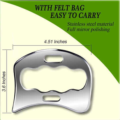 BYYDDIY Stainless Steel Gua Sha Muscle Scraper Tool,Scar Tissue Tool,Physical Therapy Tools,Muscle Scraping Tool,Guasha Massage Scraper,IASTM Tools,Skin Scraping Tool,Soft Tissue Massage Tool
