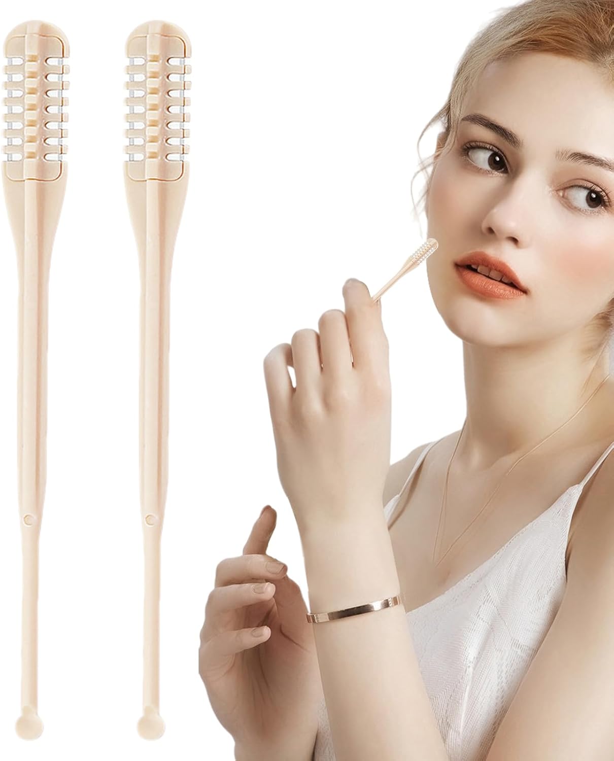 Nose Hair Cutter, Grooming Tool, Manual, 2X Precision, Rotating Nose Hair Removal Scissors, Safe Portable Trimmer for Men, Women, Adults, Personal Hygiene and Facial Car, 3.66 inches