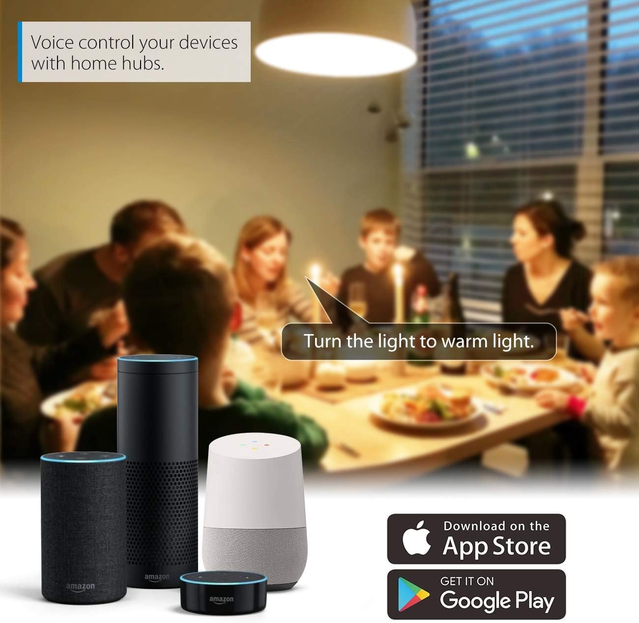 LVWIT Smart Light Bulbs Alexa, BR30 100W Equivalent, E26 Smart LED, Work with Google Assistant, Smart Life App, Tuya App, RGB Color Changing Bulb (13W), No Hub Required, 4-Pack