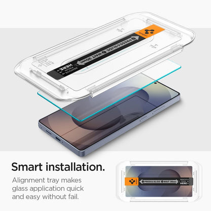 Spigen Tempered Glass Screen Protector [GlasTR EZ FIT] designed for Galaxy S25 Ultra [Case Friendly] - 2 Pack