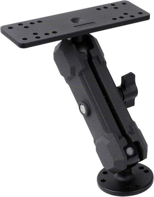 Leenconghui Aluminum Alloy Fish Finder Mount with C Size 1.5"" / 38mm Ball, 5.9"" Arm Marine Electronic Mount Compatible with Garmin,Humminbird, Lowrance and More, BM-72