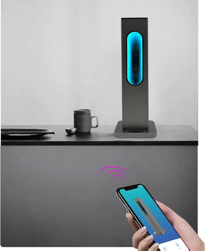 Scent Diffuser, Aluminum Alloy Waterless Essential Oil Diffuser with App Control & Prismatic Lighting, Cold Air Scent Machine for 100-200㎡ Spaces