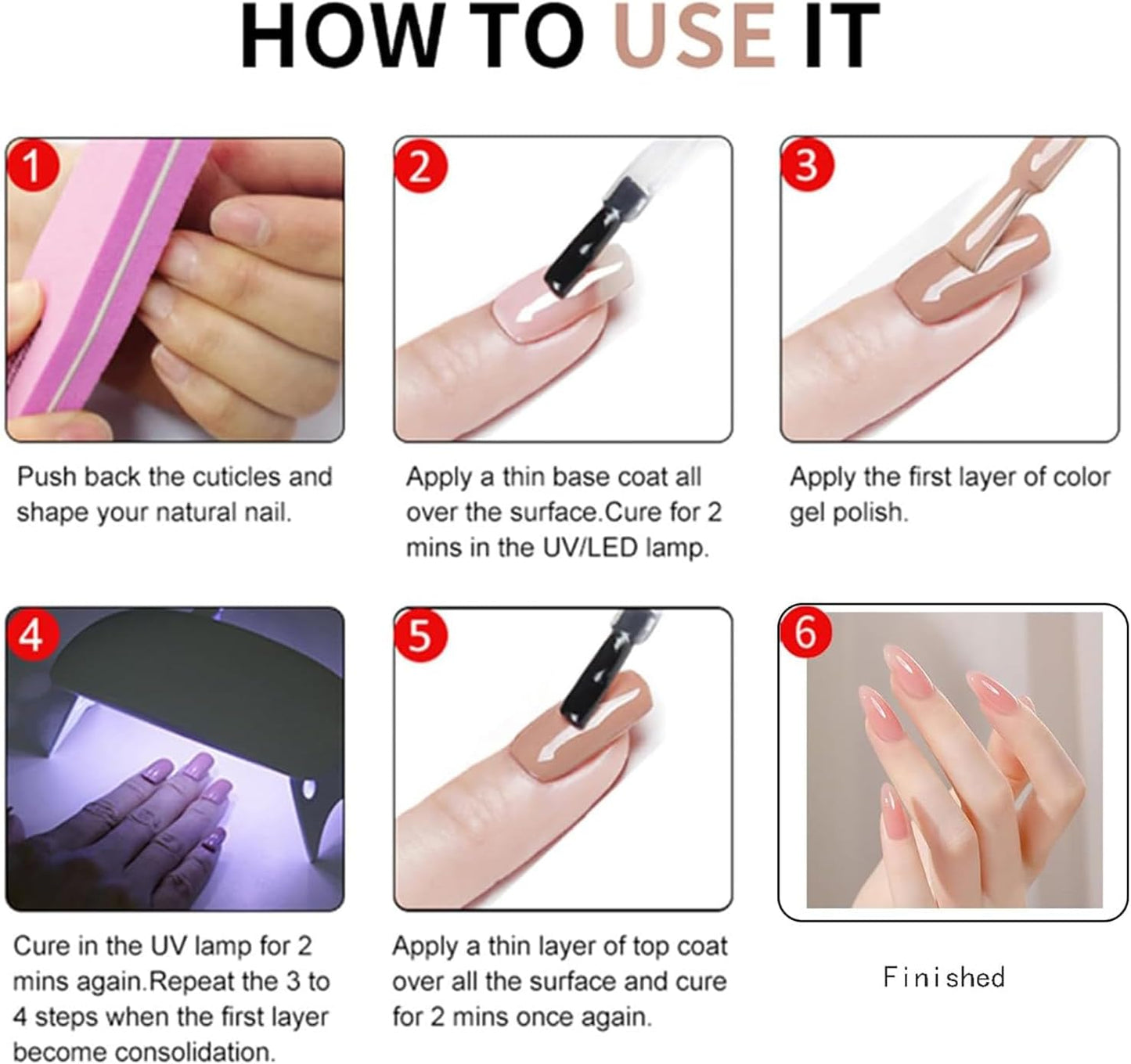 Nude Jelly Gel Polish, Milky White Sheer Nail Color, Light Pink Translucent Beauty Care, Natural Manicure Art for Women, Girls, Salon, Home and Long Lasting Gloss Finish