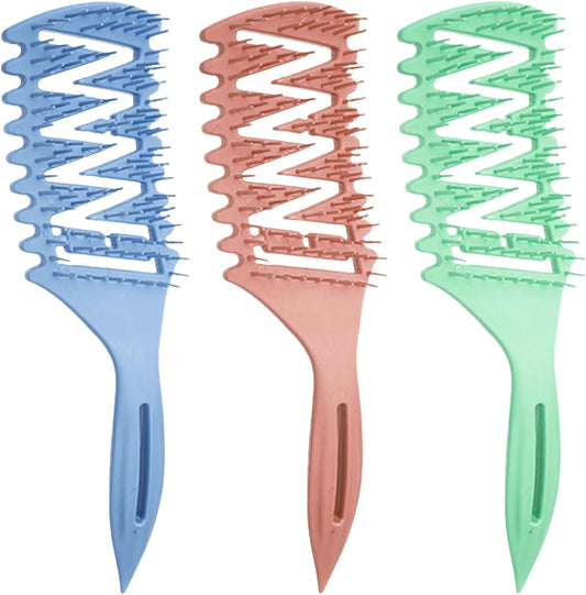 3 Pieces Curly Comb, Fluffy Comb, Plastic Comb, Hair Comb, Hair Styling Tools, Hair Care Accessories