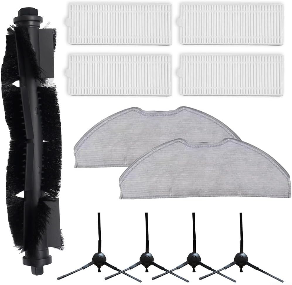 Cleaning Essentials Pack per Tapo RVA100, RV10 Series & More Caratteristiche principale spazzola, filtri, panni mocio e spazzole laterali