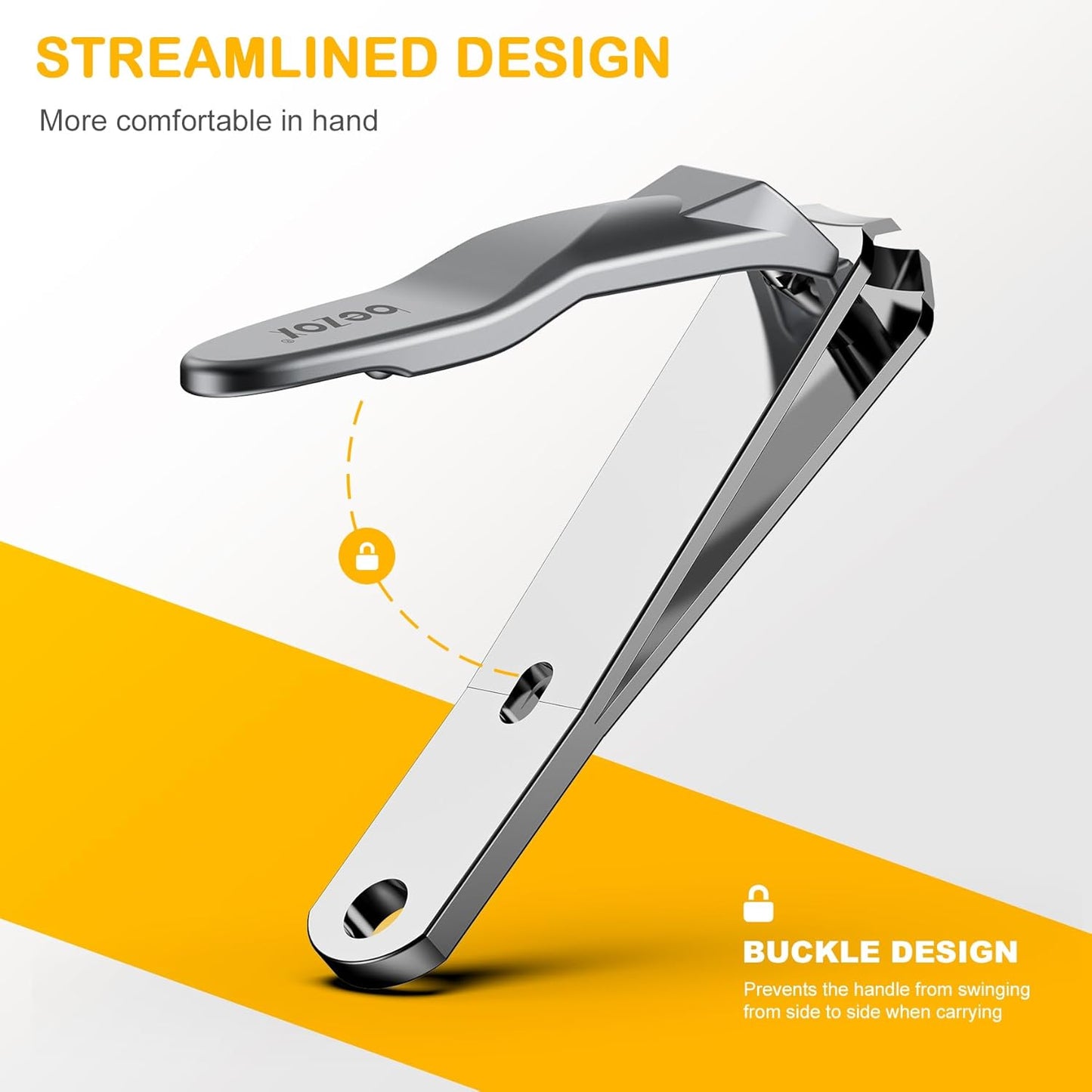 BEZOX Safe Baby Nail Clippers, Small Jaw Kids Nail Clipper Trimmers for, Infants, Child and Toddlers, Precision Nail Grooming Tool for Tiny Fingers and Toes - Silver