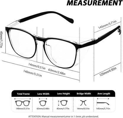Safety Glasses for Women Men, 2Pack Safety Goggles Anti Fog, UV Protection Blue Light Blocking glasses Protective Eyewear