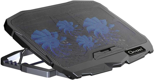 Oxhorn Laptop Cooling Stand 4 High Adjustable, 4 Silent Fans Fit up to 17″ Laptop