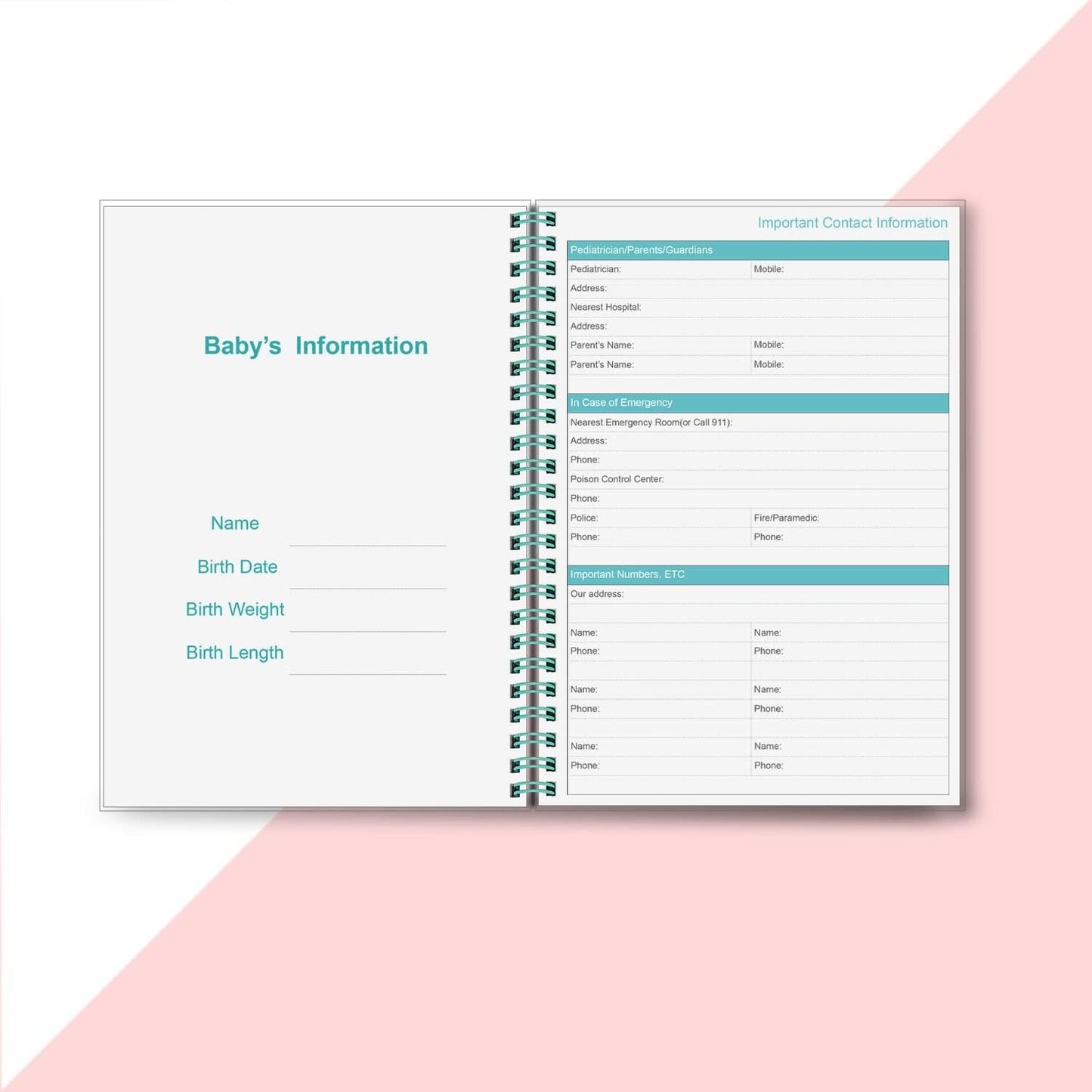 Baby's Daily Log Book - A5 Baby Tracker for Newborns, Schedule for Tracking Newborn Baby's Daily Routine, 150 Easy to Fill Pages Track and Monitor Nursing, Sleep, Feeding, Diapers, Pumping and More