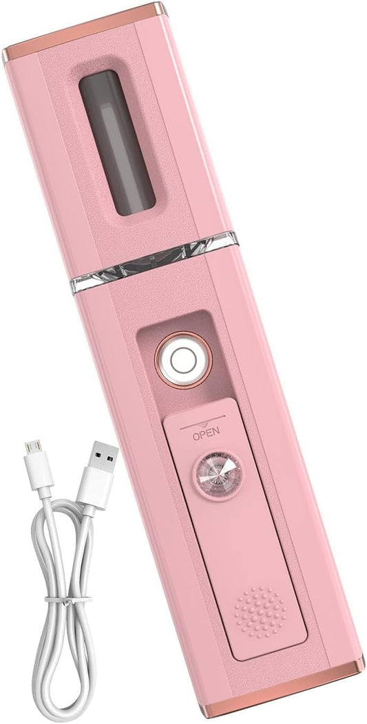Face Mister, Face Spray, Rechargeable Humidifier, Fine Water Mist, Skin Hydration, Electric Face Mister, Portable Face Sprayer, Travel Beauty Tool, Deep Skin Hydration, Women's Skincare