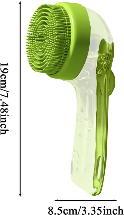 Dog Scrubber For Bath | Dog Bathing Brush - Gentle Slicker Scrubber Detangler For Puppy Kitten Horse Hygiene Cleaning Dandruff Flea Matting