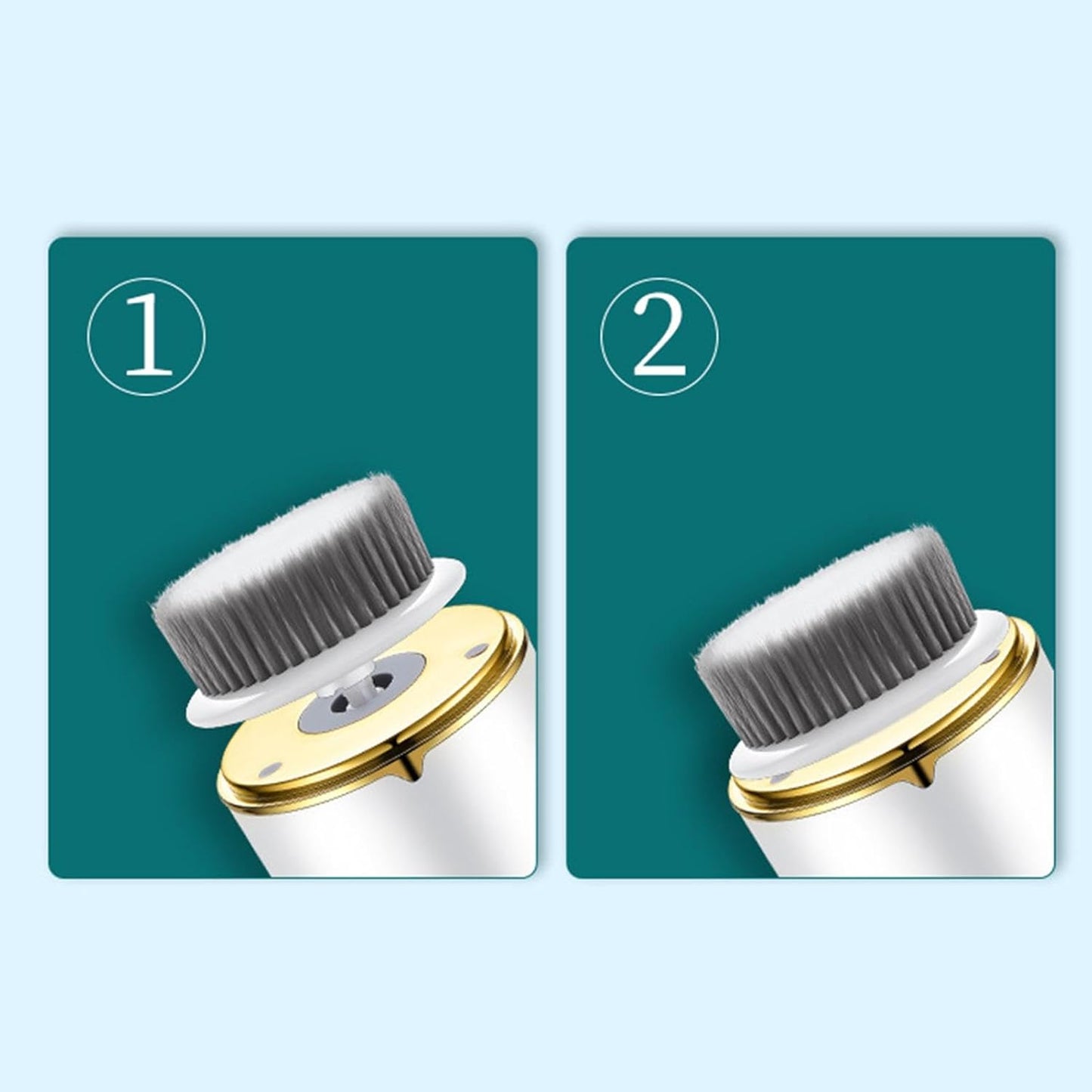 Facial Cleansing Brush, Waterproof Usb Charging Face Deep Cleaning Scrubber. Deep Cleaning Face Spin Scrub With 3 Brush Heads Deep for Men & Women, Travel-Friendly Facial Brush