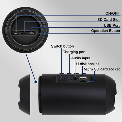 OTADUG Spy Camera Speaker, 1080P HD Mini Wireless Hidden Camera Security Surveillance Nanny Camera with Video and Audio, Motion Detection, Night Vision, 15-hour Playtime, 128 GB