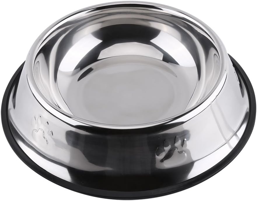 Cane che mangia Bwl, zampe antiscivolo Design in acciaio inossidabile per alimenti per animali domestici Strumento per l'alimentazione dell'alimentatore(30cm)